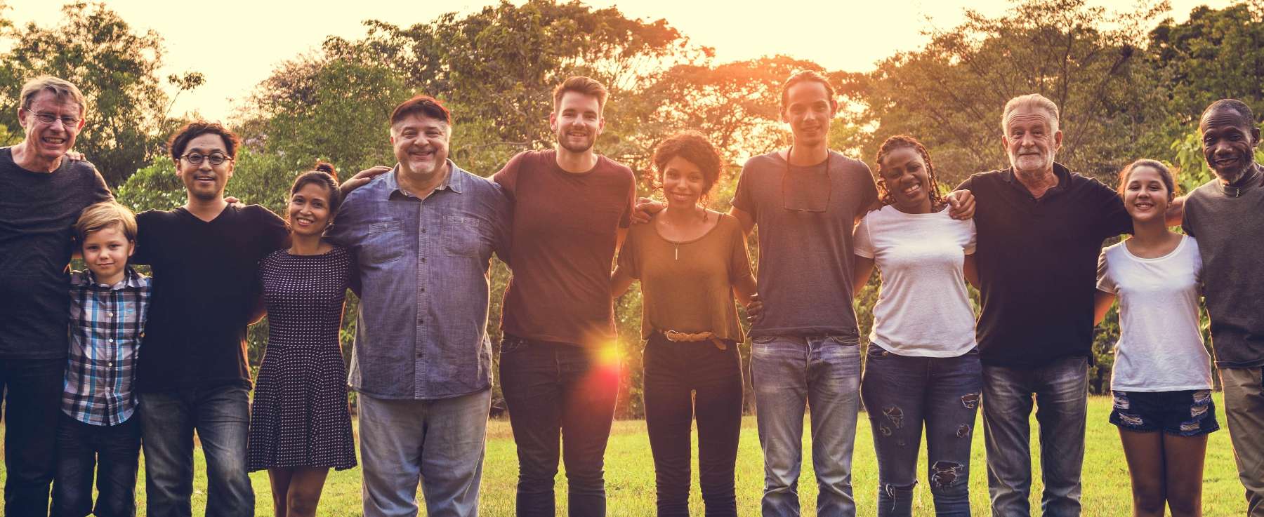 group of friends in the park in coburg hill
