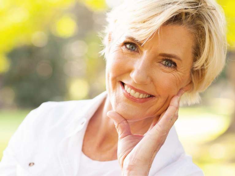 woman with a dental bridge in coburg hill